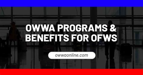 List of OWWA Online Services .
